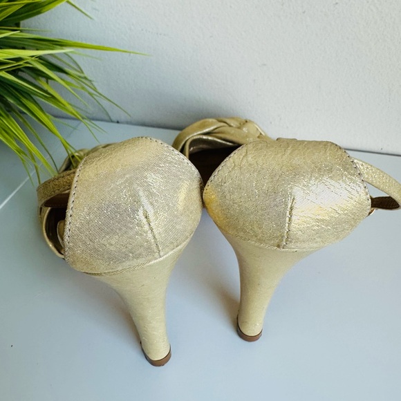 Miss Sixty | Leather Gold Sandals - Picture 5 of 16